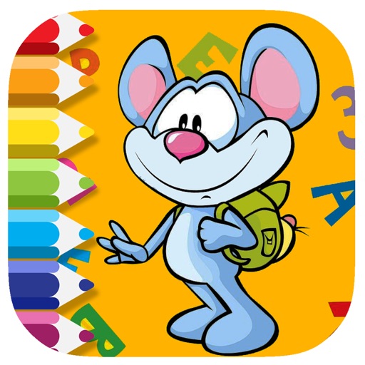 Mouse Junior Coloring Page Game Free Edition Icon