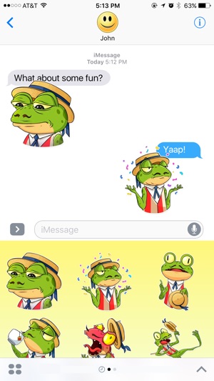 Frog in the Hat Stickers(圖2)-速報App