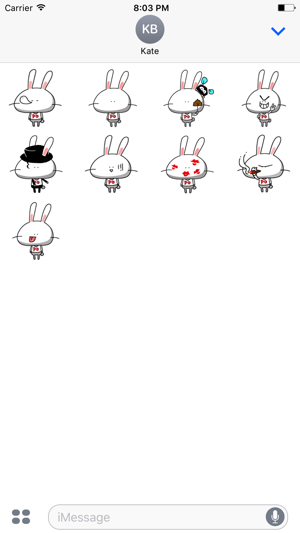 Rabbit QQ - Stickers - Emoji - Emoticons(圖2)-速報App