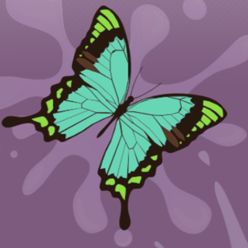 Butterfly card-Tickle with my friends iOS App