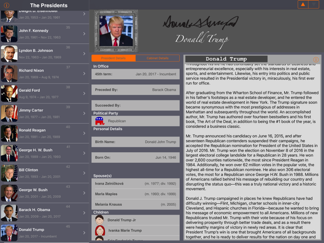 ‎US Presidents (American President Life History) Screenshot