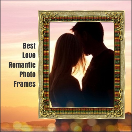 Small romantic drawings Photo frame effect