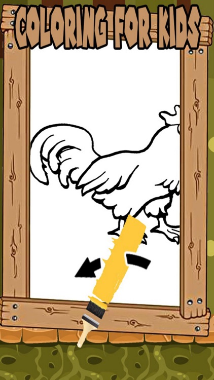 Chicken Hen Zoo-Coloring Book Drawing for kids