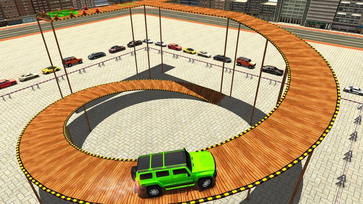 City Climb Prado Car Stunt Parking Simulator 3D