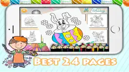 Game screenshot Easter bunny with egg coloring pages free for kid mod apk