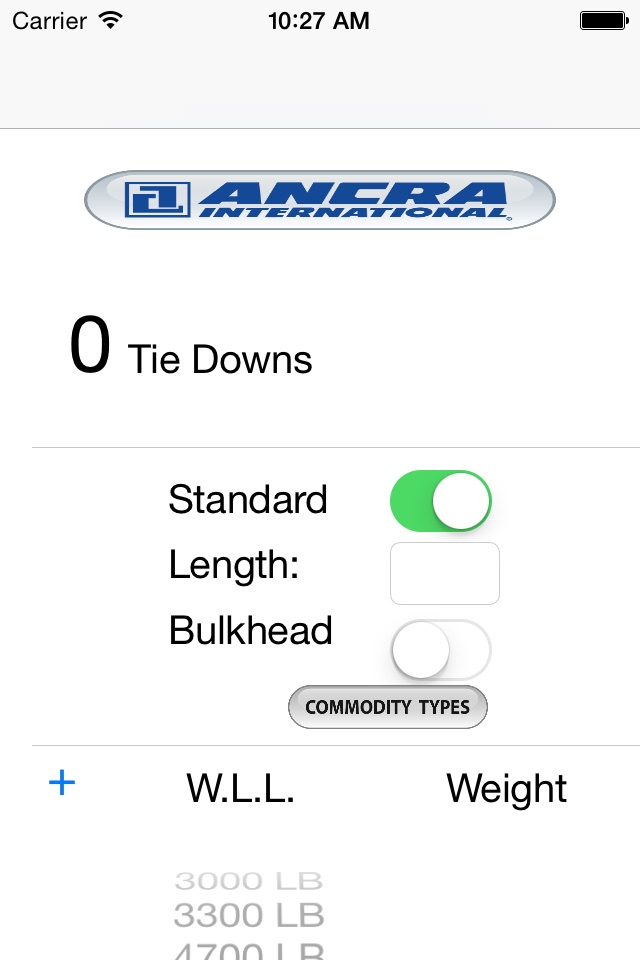 Ancra Tie Down Calculator screenshot 2