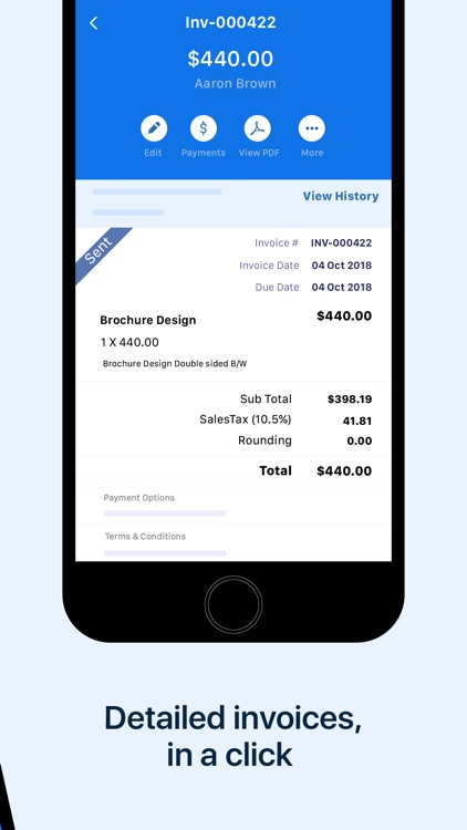 Zoho Invoice - Billing App