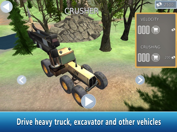 Heavy Excavator Simulator Stone Cutter