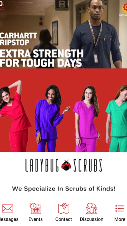 .Lady Bug Scrubs