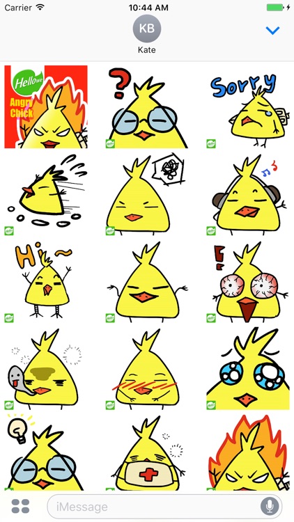 Hellowe Stickers: Angry Chick