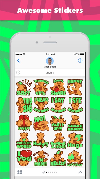 Lovely stickers by Milos Babic