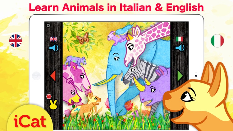 Learn Italian & English - Toddler & Kids Animals