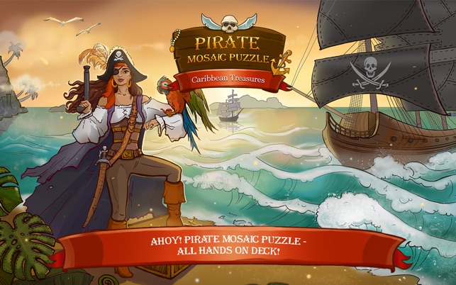 Pirate Mosaic Puzzle. Caribbean Treasures(圖2)-速報App