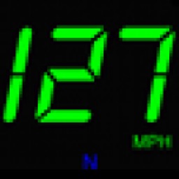 JustSpeedHD Large GPS Speedometer with H.U.D.