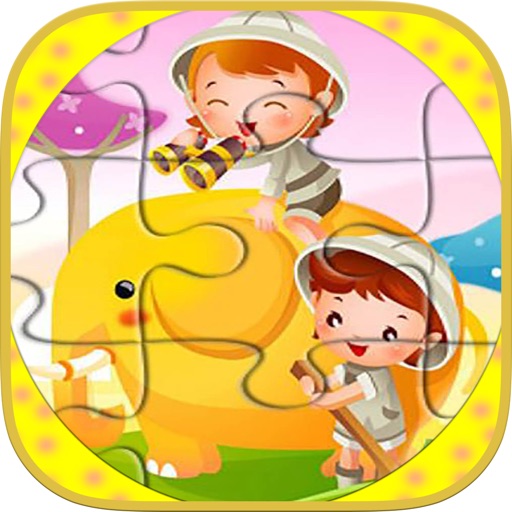 cartoons jigsaw puzzles for kids education iOS App