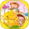 Fun in the cartoons jigsaw puzzles for kids education with various pictures 