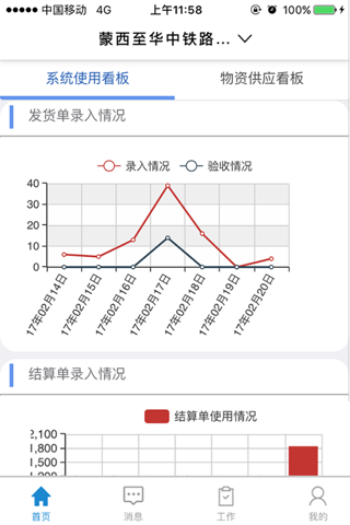 蒙华铁路物资管理平台 screenshot 2