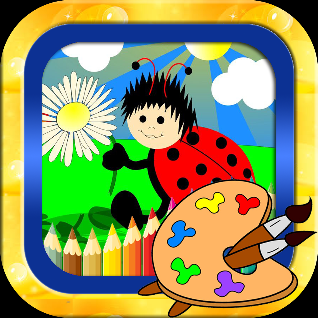 塗り絵無料ゲーム ミツバチ バタフライ 蟻 塗り絵の本 アプリ 子供向け - iPhoneアプリ | APPLION