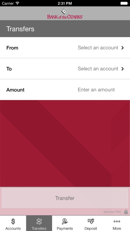 Bank of the Ozarks Mobile screenshot-4
