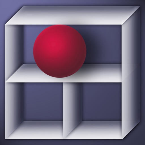 Red ball & Glass maze Icon