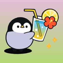 Cute Penguin 4 Stickers pack