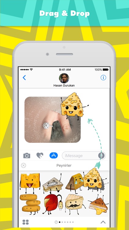 Cheese Stickers stickers by Hasan