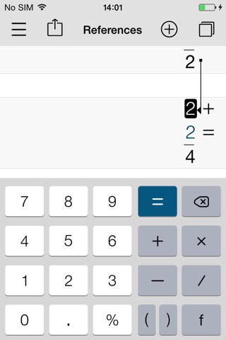 Plus - smart calculator with innovative sheets screenshot 2