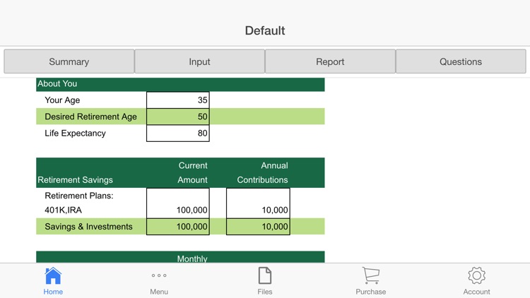 Retirement Planner