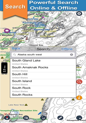 Marine ALASKA SW Offline chart screenshot 3