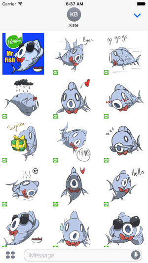 表情貼紙 Hellowe Stickers: Mr Fish(圖2)-速報App