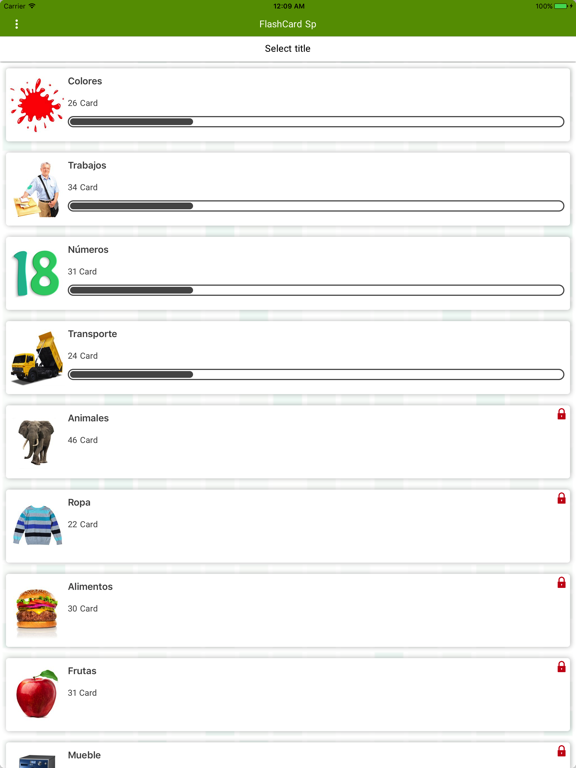 Spanish Flashcard for Learning screenshot 2