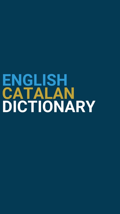 English : Catalan Dictionary