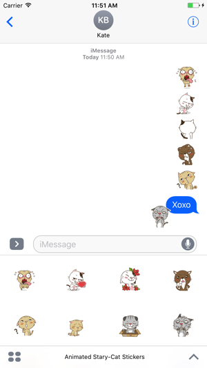 Animated Stary Cat Stickers For iMessage(圖4)-速報App