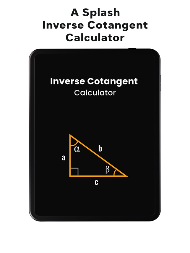 [Updated] Inverse Cotangent Calculator iPhone/iPad app not working