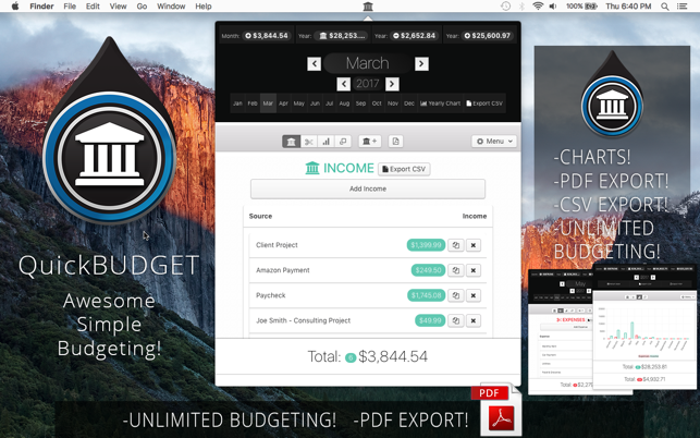 QuickBudget - The Simple Monthly Budget 