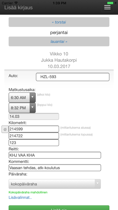 How to cancel & delete Tuunix Ajopäiväkirja from iphone & ipad 3