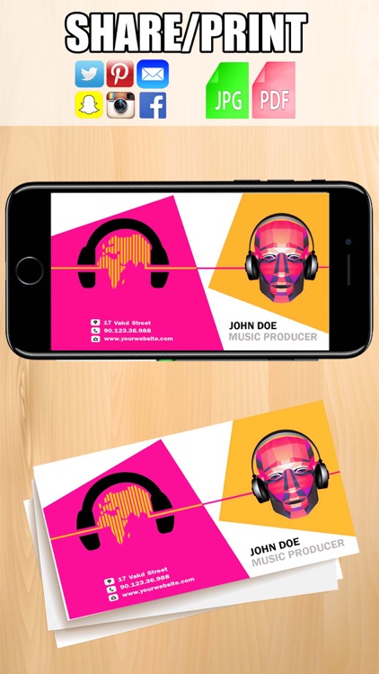 Business Card Maker - Design & Print Business Card screenshot-4