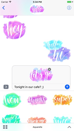 Aquarelle! Handwritten stickers for iMessage(圖2)-速報App