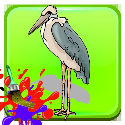Animals Coloring Book Game For Toddler And Bird Icon