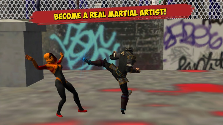 Ninja Kung Fu Street Fighting Challenge 3D screenshot-3