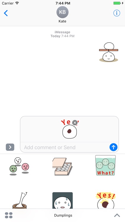 Dumplings Emoji Animation Stickers screenshot-4
