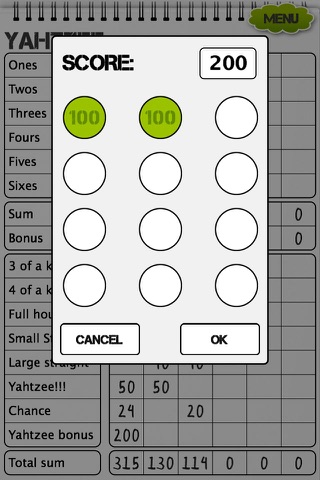 DICY, Scoresheet for YAHTZEE® screenshot 4