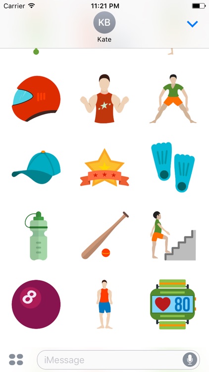 Fitness Sticker Pack for Messaging