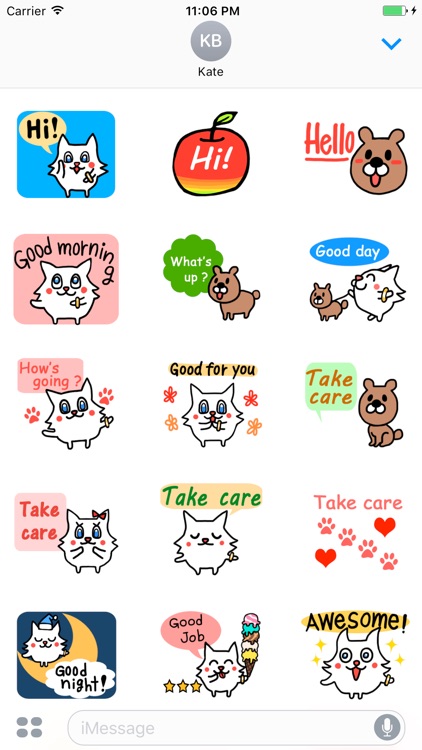 Cute Animals Speak English Stickers