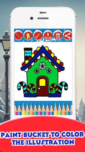 Christmas House Coloring Book(圖4)-速報App