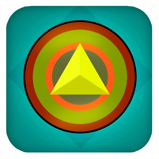 Yellow Tri-Angle Shape World Escape Icon