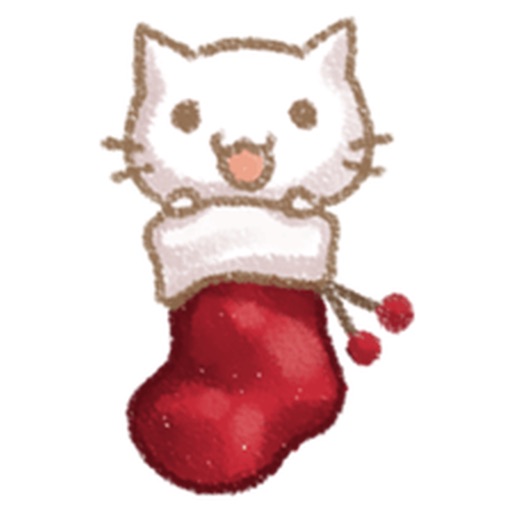 Christmas Of Cute Cat Stickers icon