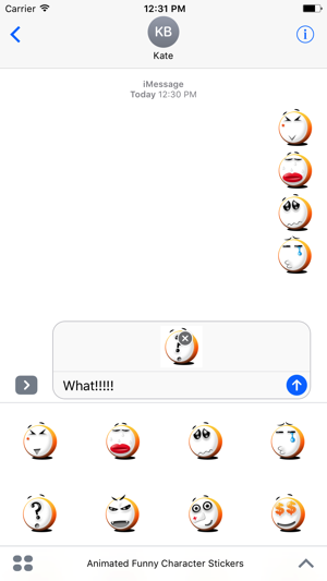 Animated Funny Character Stickers For iMessage(圖3)-速報App