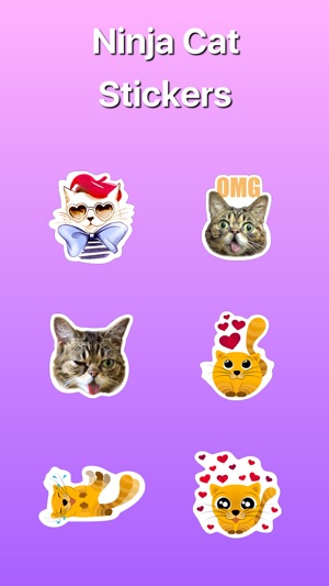 Ninja Сat Want to Play Stickers(圖1)-速報App