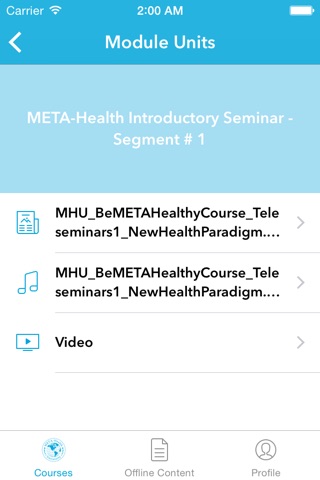 META-Health University Student App screenshot 3